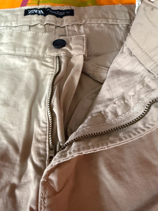 Pantalón Chino Zara Beige Talla M