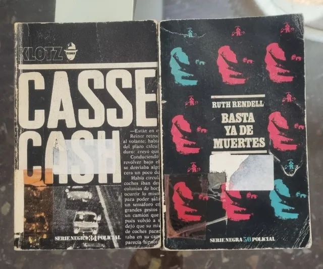 "Basta ya de muertes" y "Casse Cash" pack 2 libros