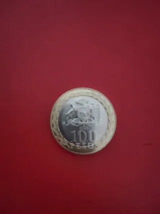 Moneda Chile 100 Pesos Bimetálica 2025