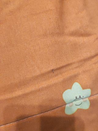 Edredón Naranja Estrellas Cama 90cm