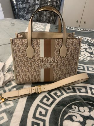 Bolso Guess Beige y Marrón