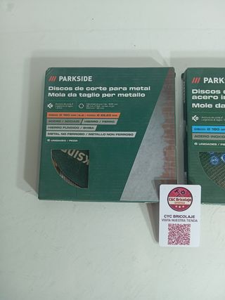 Parkside 12 Discos Corte Metal/Acero Inox.