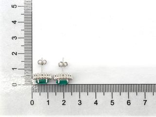 pendientes plata 925mm con piedra con circonita