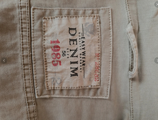 Cazadora vaquera beige Easy Wear hombre