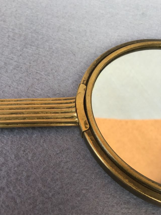 Specchio vintage ottone anni 30/40