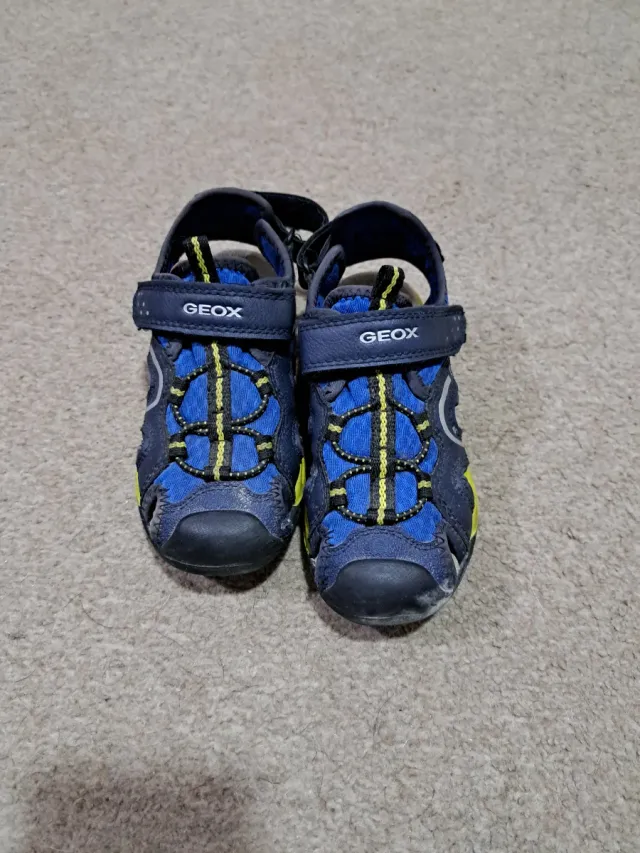 Sandalias Geox niño azul y amarillo