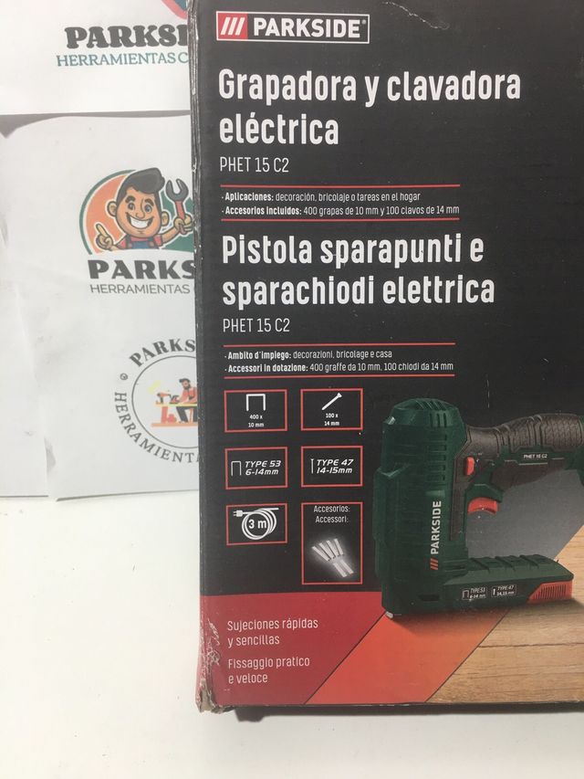 Parkside Grapadora y Clavadora Eléctrica PHET 15 C