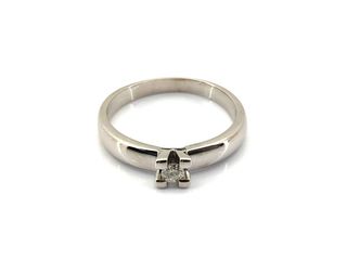 anillo oro 10k con piedra con diamante