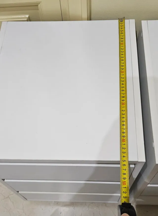 Mesita de Noche Cajonera Blanca