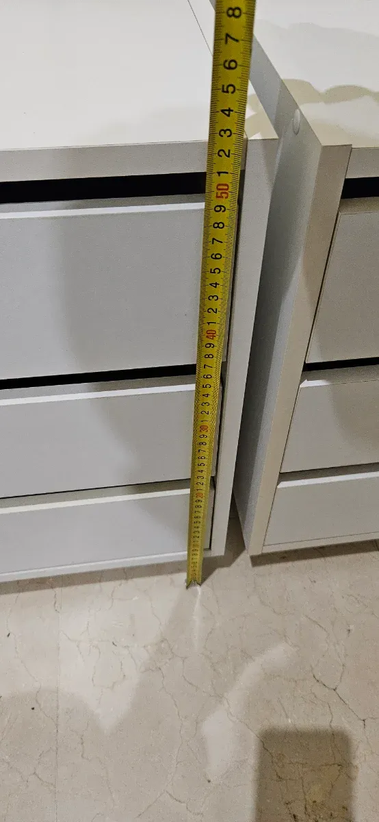 Mesita de Noche Cajonera Blanca