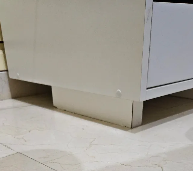 Mesita de Noche Cajonera Blanca