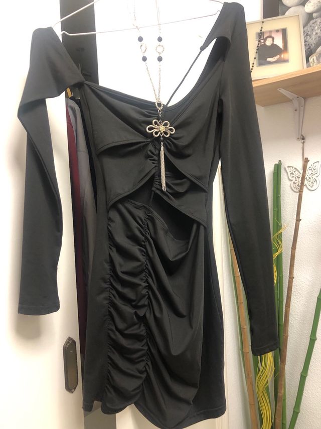 Vestido fiesta negro talla 38