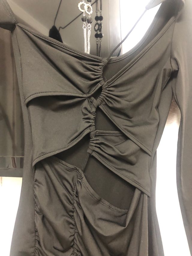 Vestido fiesta negro talla 38