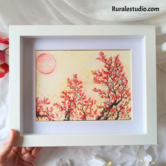 Acuarela Japonesa Hecha a Mano, Komorebi