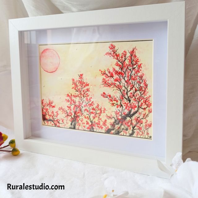 Acuarela Japonesa Hecha a Mano, Komorebi