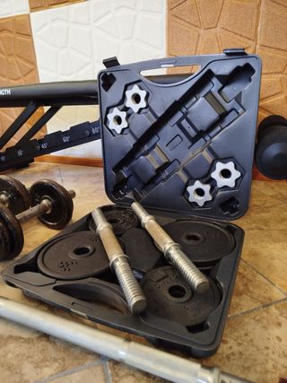 Panca e pesi Decathlon