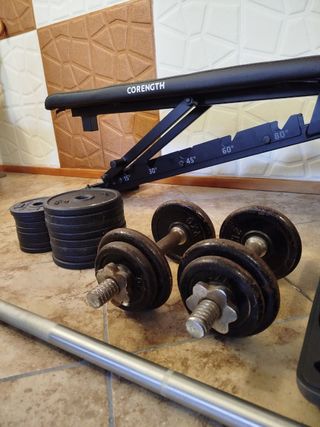 Panca e pesi Decathlon