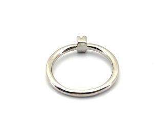 anillo oro 18k con piedra con diamante