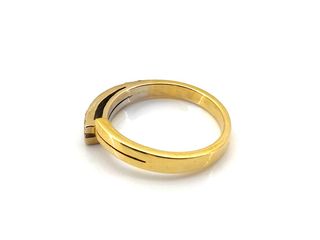 sortija oro 18k con piedra con diamante