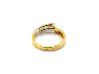 sortija oro 18k con piedra con diamante