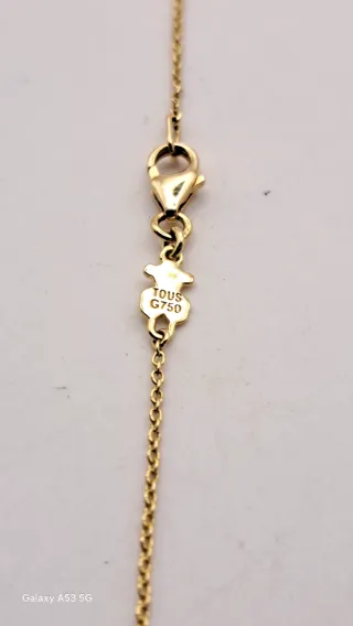 Cadena Tous oro con tanzanita 