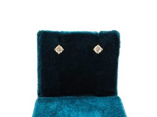 pendientes oro 18k con piedra con diamante