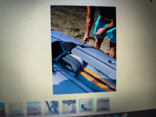 2 Kayak hinchable 3 plazas + 2 remos+inflador