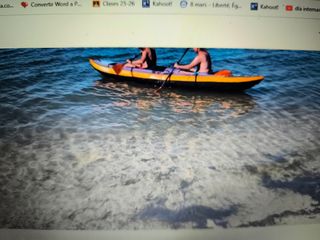 2 Kayak hinchable 3 plazas + 2 remos+inflador