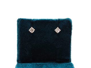pendientes oro 18k con piedra con diamante