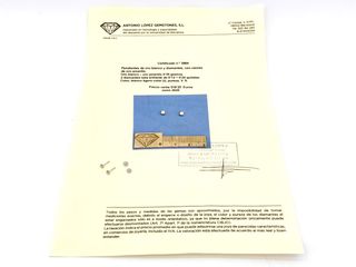 pendientes oro 18k con piedra con diamante
