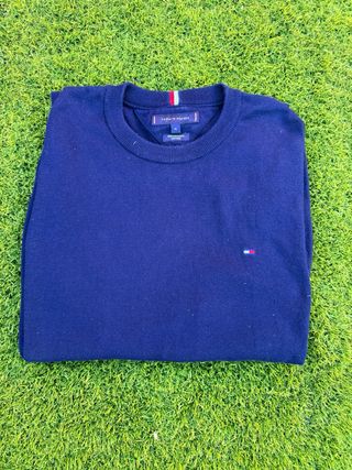 Suéter Tommy Hilfiger Azul Marino Talla M Perfecto