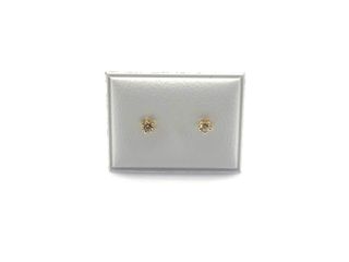 pendientes oro 18k con piedra con circonita