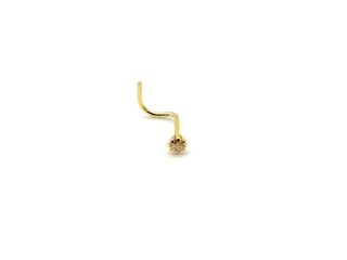 piercing oro 18k con circonita