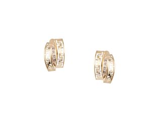 pendientes oro 18k con piedra con circonita