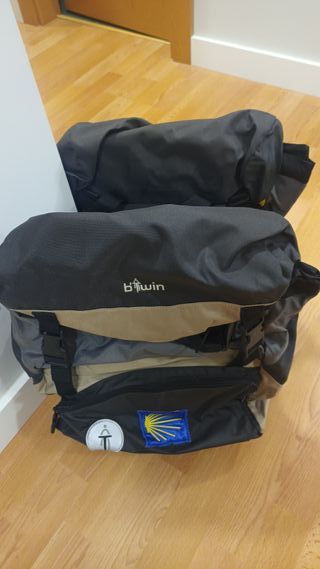 Alforja doble Btwin para bicicleta