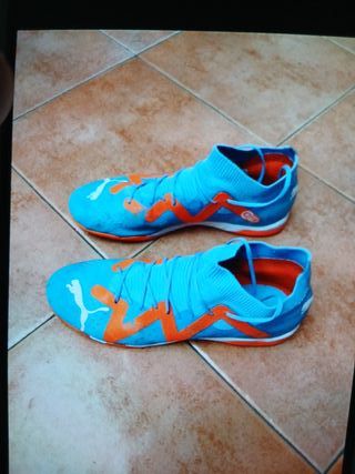 Botas Puma Talla 45 Azul Naranja
