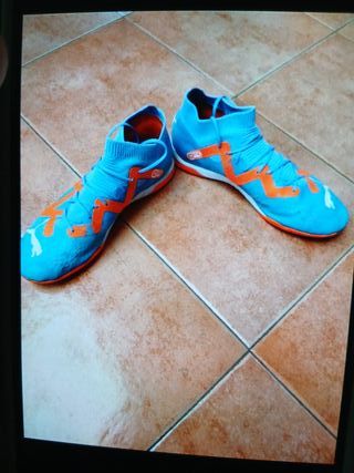 Botas Puma Talla 45 Azul Naranja