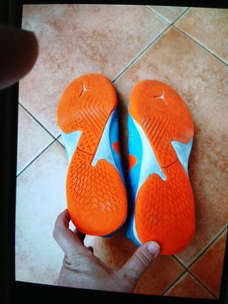 Botas Puma Talla 45 Azul Naranja