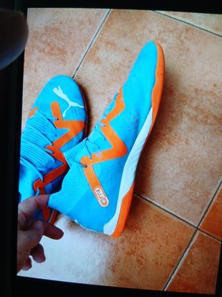 Botas Puma Talla 45 Azul Naranja