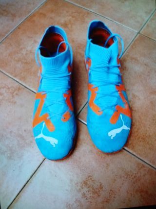 Botas Puma Talla 45 Azul Naranja