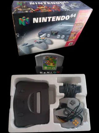 Nintendo 64. Excelente. PAL EUR Negra/Gris
