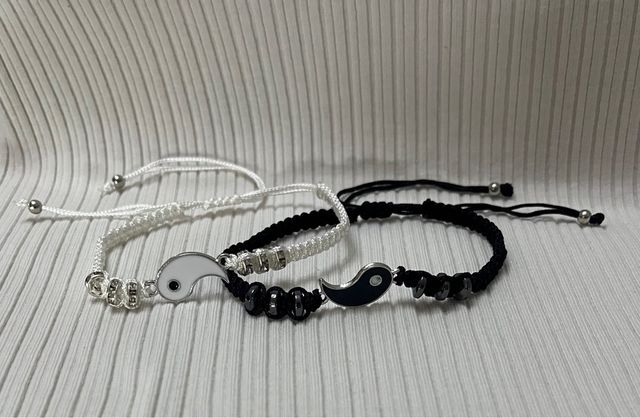Pulseras Yin Yang regalo para amigas (con mensaje)