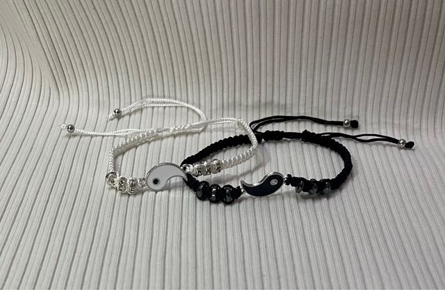 Pulseras Yin Yang regalo para amigas (con mensaje)