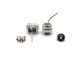 pendientes plata 925mm con piedra con circonita