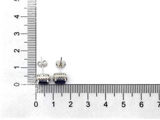 pendientes plata 925mm con piedra con circonita