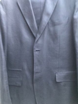 Traje Massimo Dutti Lino Azul Marino