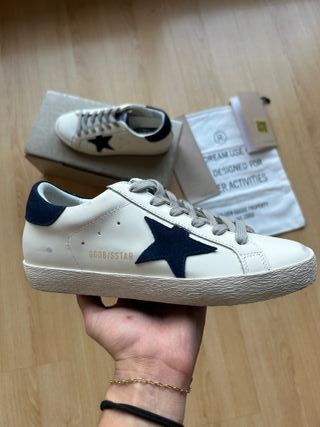Golden Goose Superstar Talla 38 Azul/Blanco