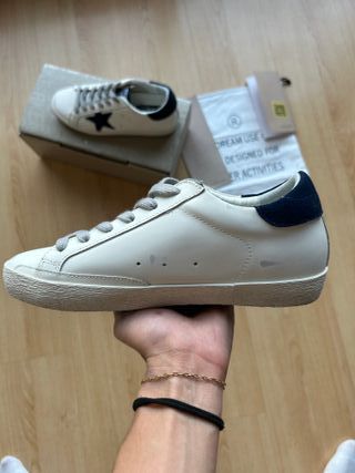 Golden Goose Superstar Talla 38 Azul/Blanco