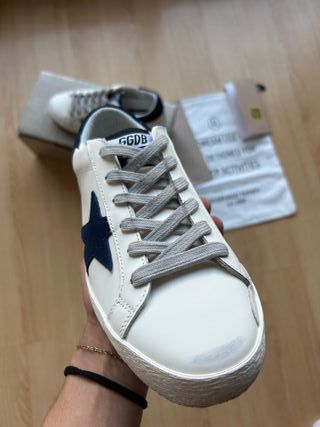 Golden Goose Superstar Talla 38 Azul/Blanco