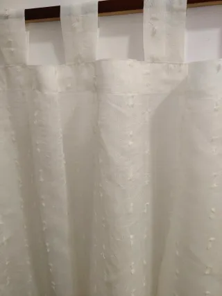 Cortina Blanca para Barra